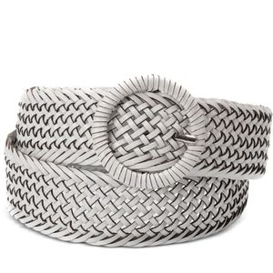 INC Woven Braid Wrapped Buckle Belt